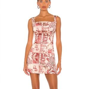 Miaou ginger dress in wanted red